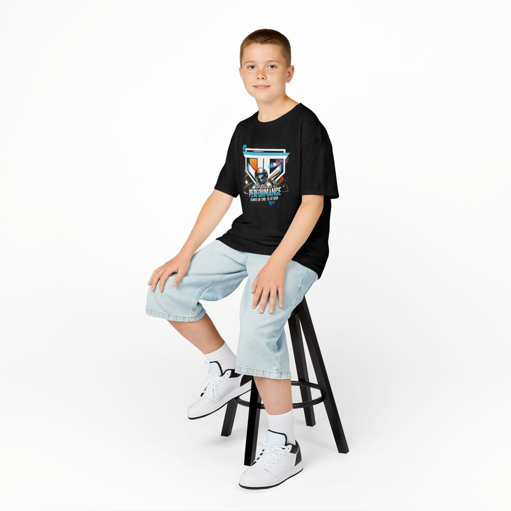 Kids Performance Camper Van T-Shirt — Retro Adventure Graphic Tee